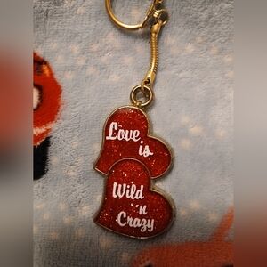 Vintage Double Heart Love Is Wild N Crazy New Old Stock